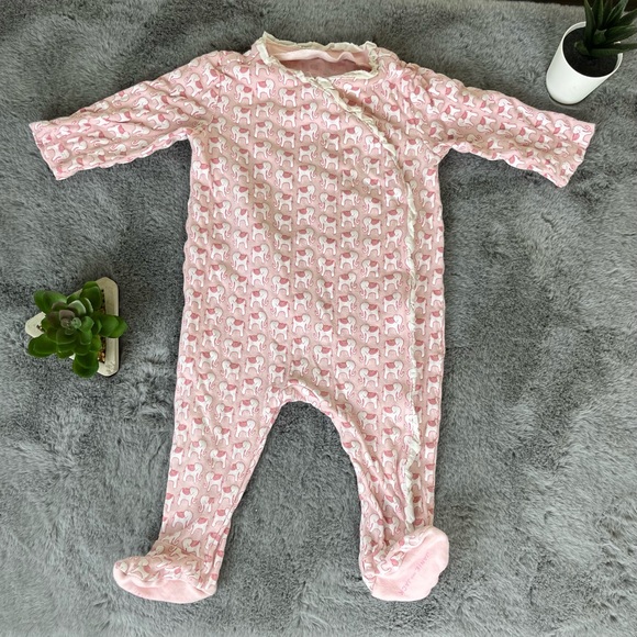 Janie and Jack Pink Elephant Onsie - 6-9M - Picture 3 of 7